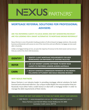 Flyer Design by Sbss for Nexus Partners | Design: #2187544