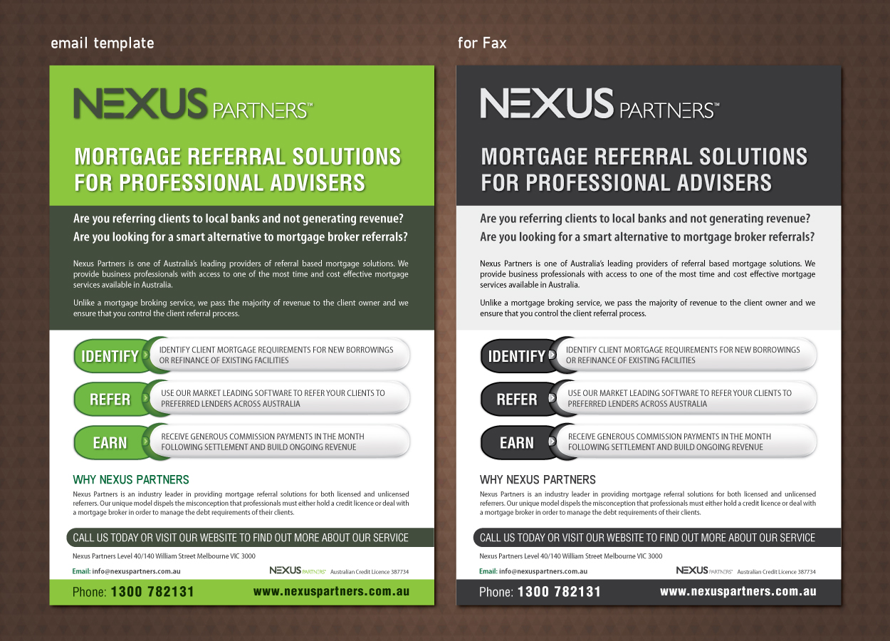 Flyer Design by meet007 for Nexus Partners | Design #2191885
