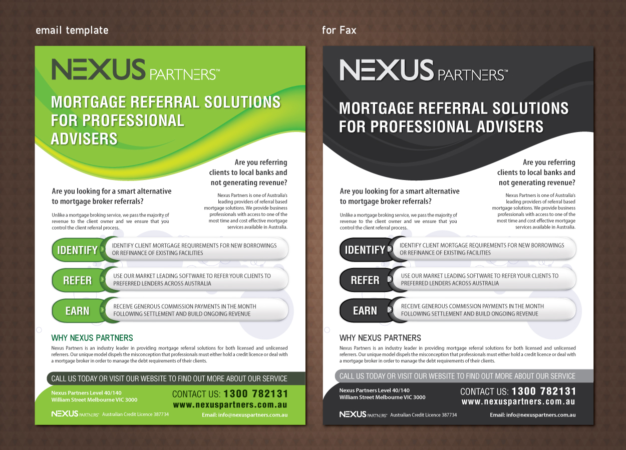 Flyer Design by meet007 for Nexus Partners | Design #2192959