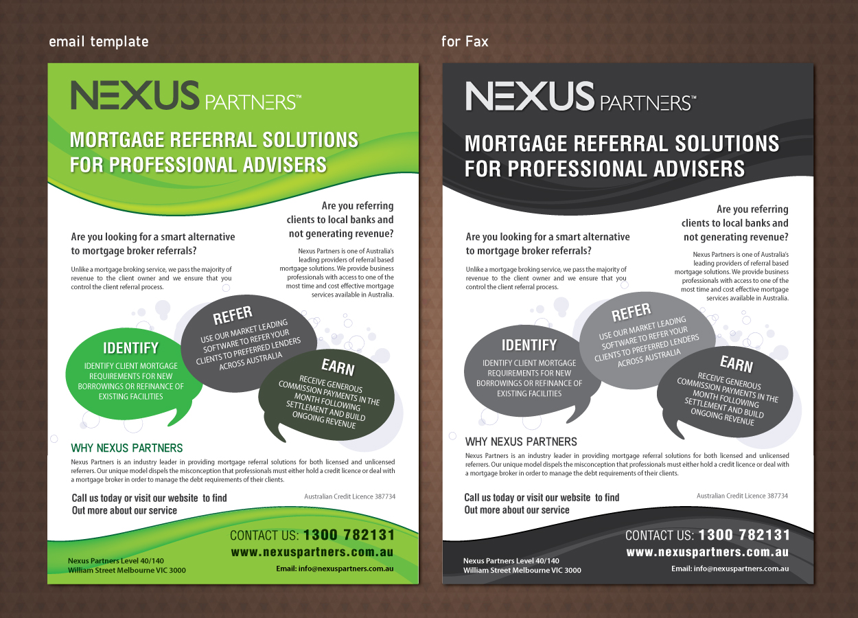 Flyer Design by meet007 for Nexus Partners | Design #2193086