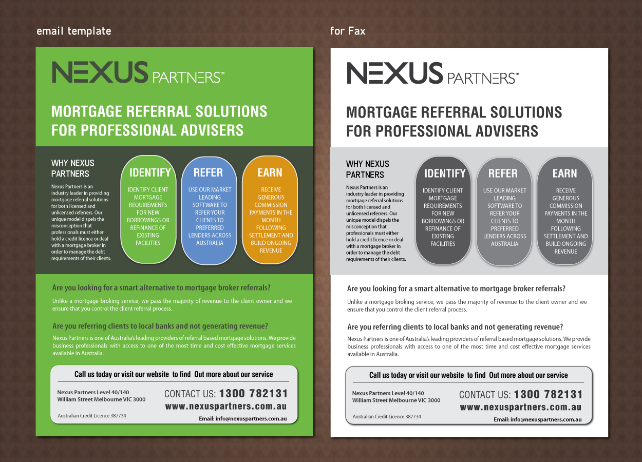 Flyer Design by meet007 for Nexus Partners | Design #2193349