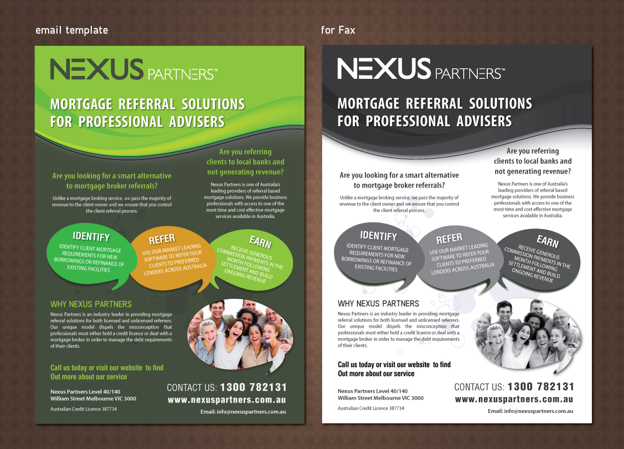 Flyer Design by meet007 for Nexus Partners | Design #2194588