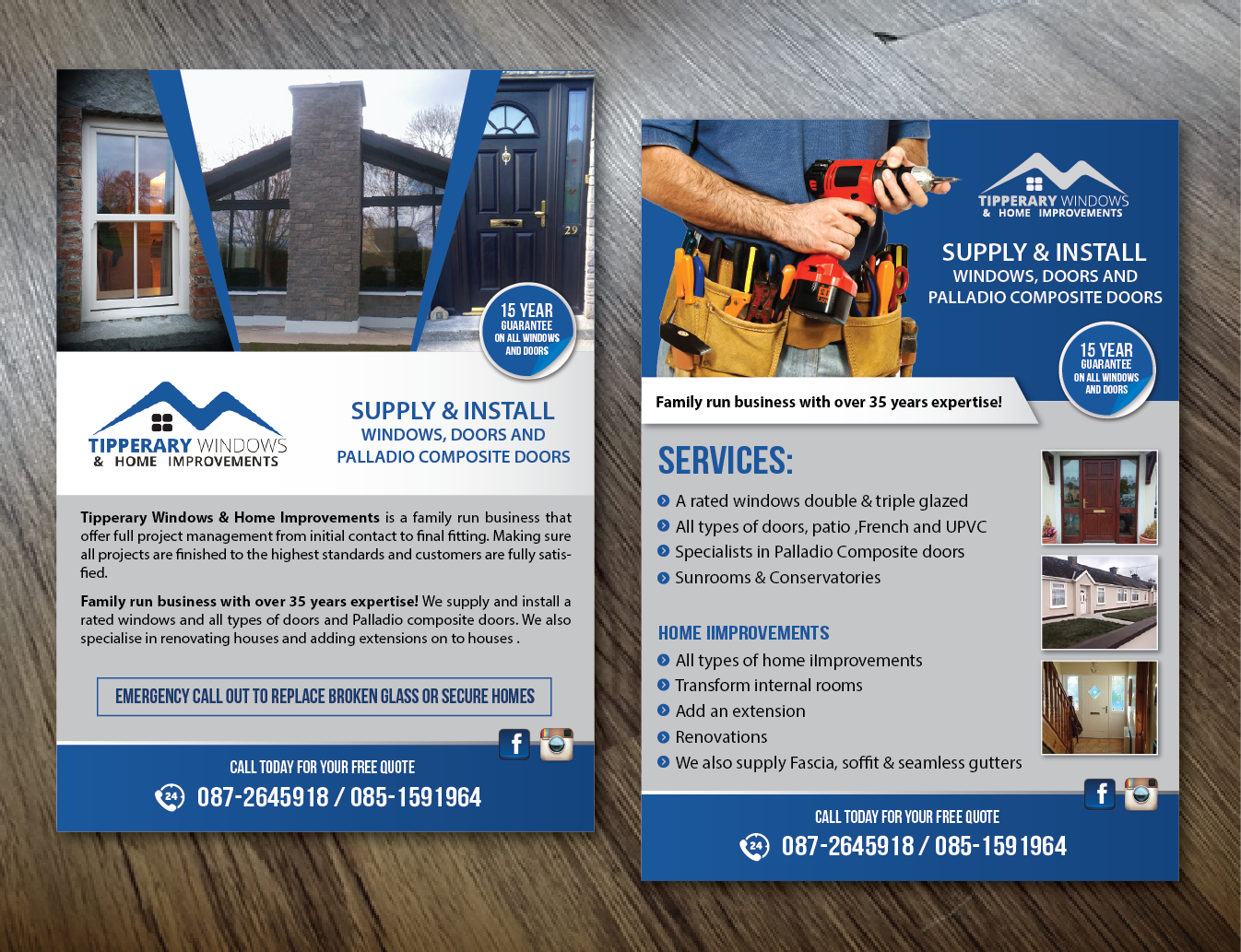 Flyer Design by alex989 for Tipperary Windows & Home Improvements | Design #10350901