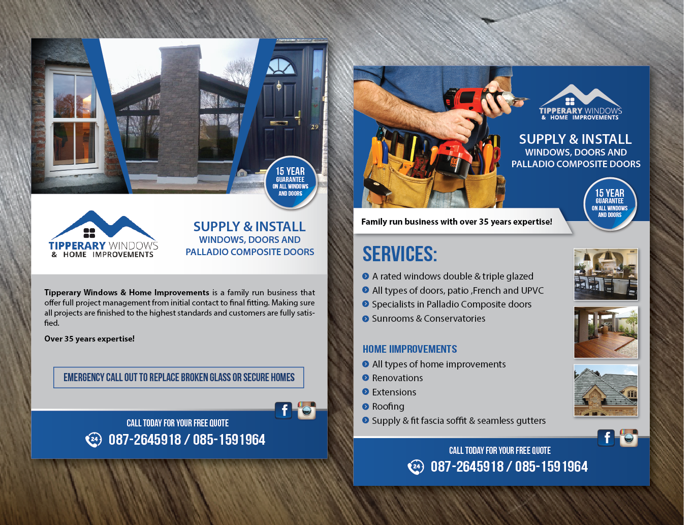 Flyer Design by alex989 for Tipperary Windows & Home Improvements | Design #10351960