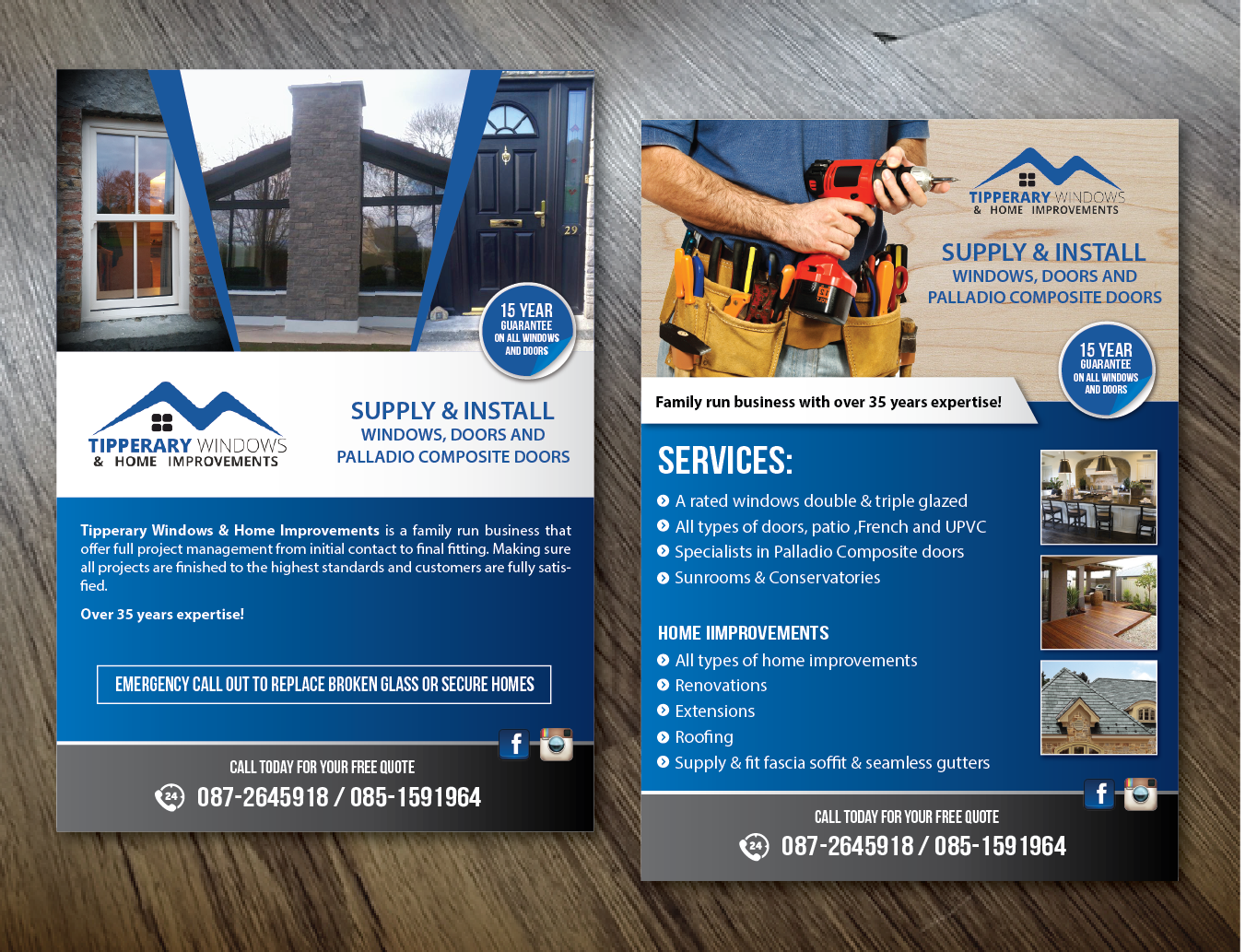 Flyer Design by alex989 for Tipperary Windows & Home Improvements | Design #10356695