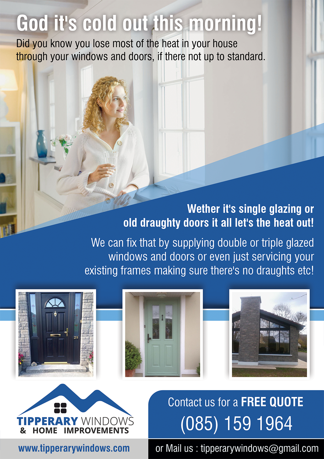 Flyer Design by Akshar Shailesh for Tipperary Windows & Home Improvements | Design #10362372