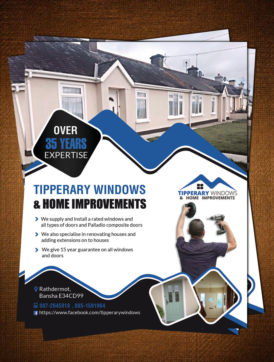Flyer Design by creative.bugs for Tipperary Windows & Home Improvements | Design #10348222