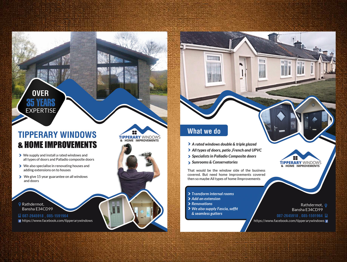 Flyer Design by creative.bugs for Tipperary Windows & Home Improvements | Design #10350830