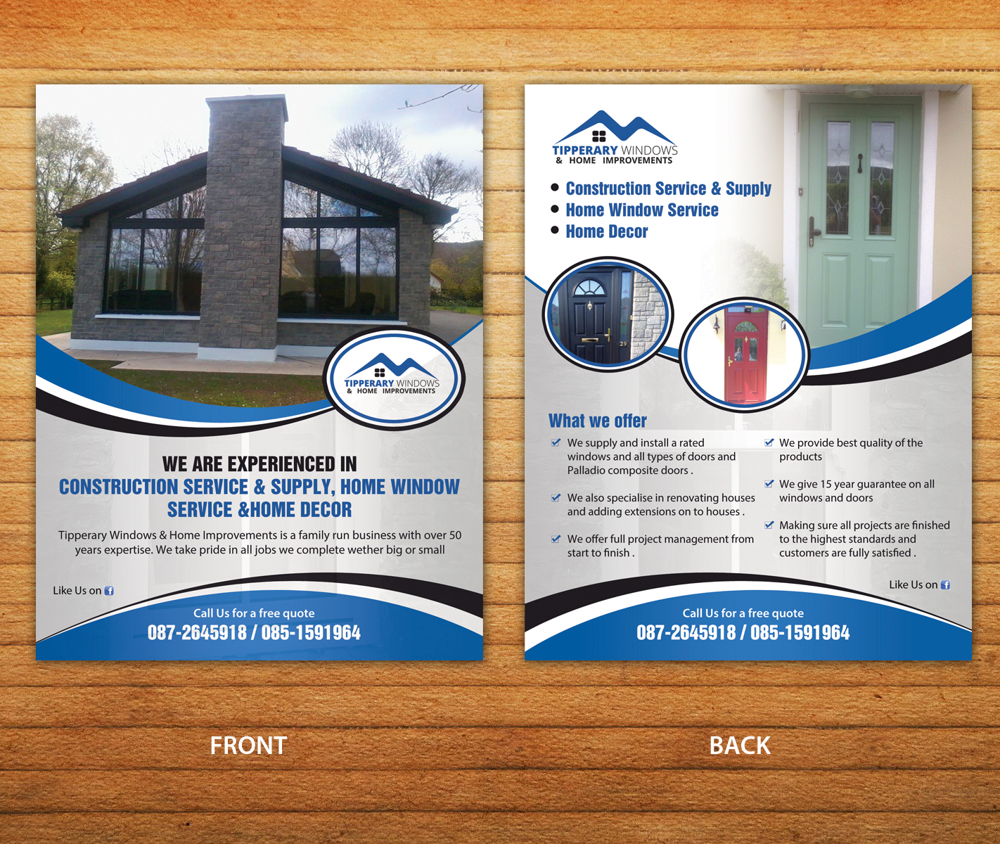 Flyer Design by aspiremedia for Tipperary Windows & Home Improvements | Design #10355200
