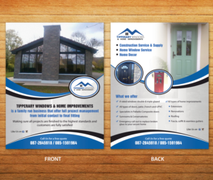 Flyer Design by aspiremedia for Tipperary Windows & Home Improvements | Design: #10356125