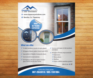 Flyer Design by aspiremedia for Tipperary Windows & Home Improvements | Design: #10362087