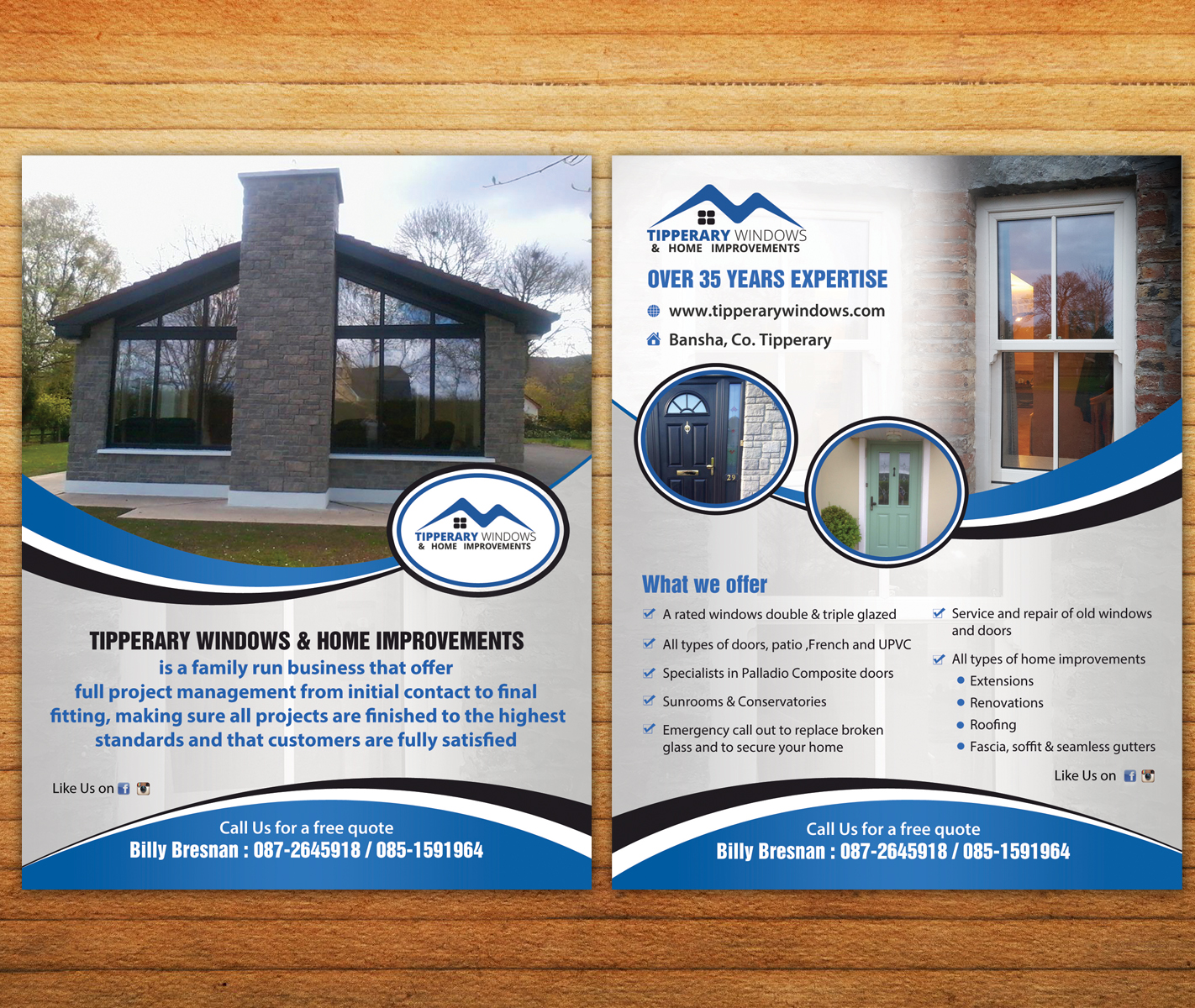 Flyer Design by aspiremedia for Tipperary Windows & Home Improvements | Design #10362963