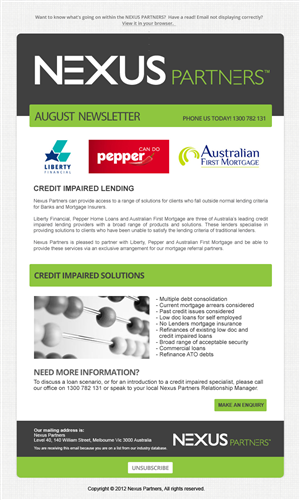 Design new Mailchimp Template for our company newsletters | Graphic Design by Sucre