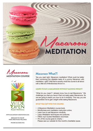Flyer Design Project - Macaroon Meditation