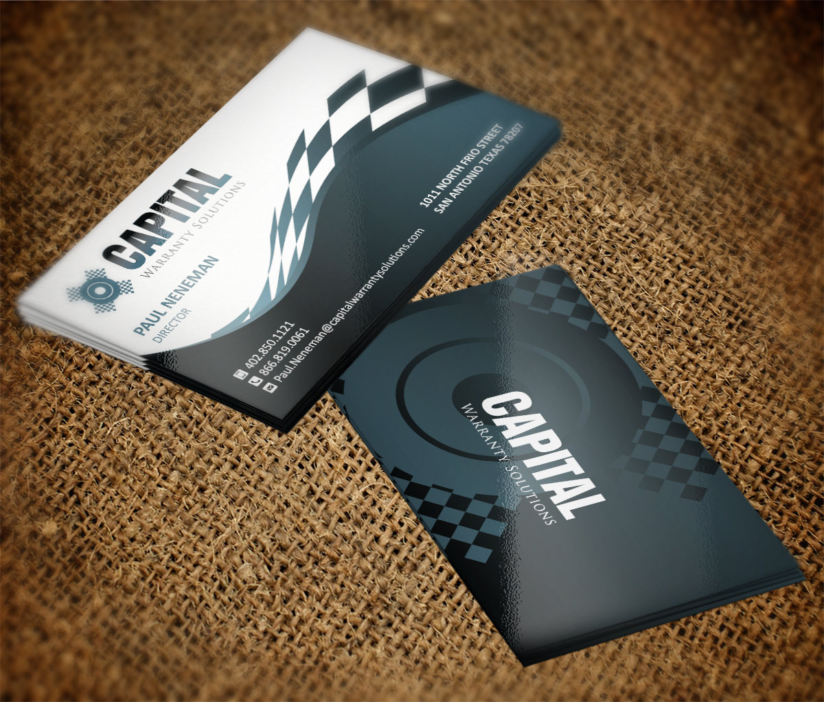 Business Card Design by Grafactory for Capital Warranty Solutions | Design #10352146