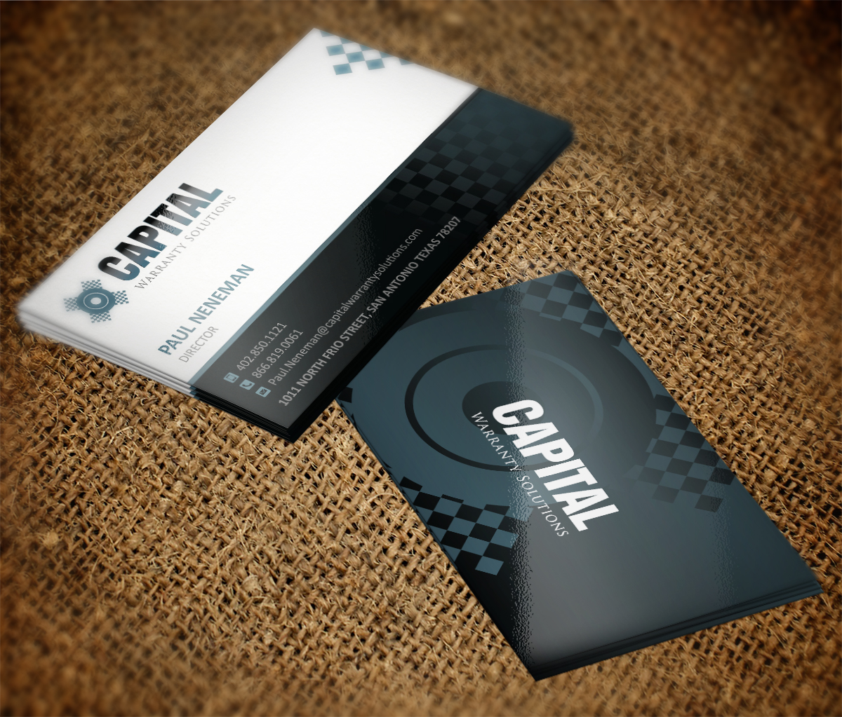 Diseño de Tarjeta de Presentación por Grafactory para Capital Warranty Solutions | Diseño #10354537