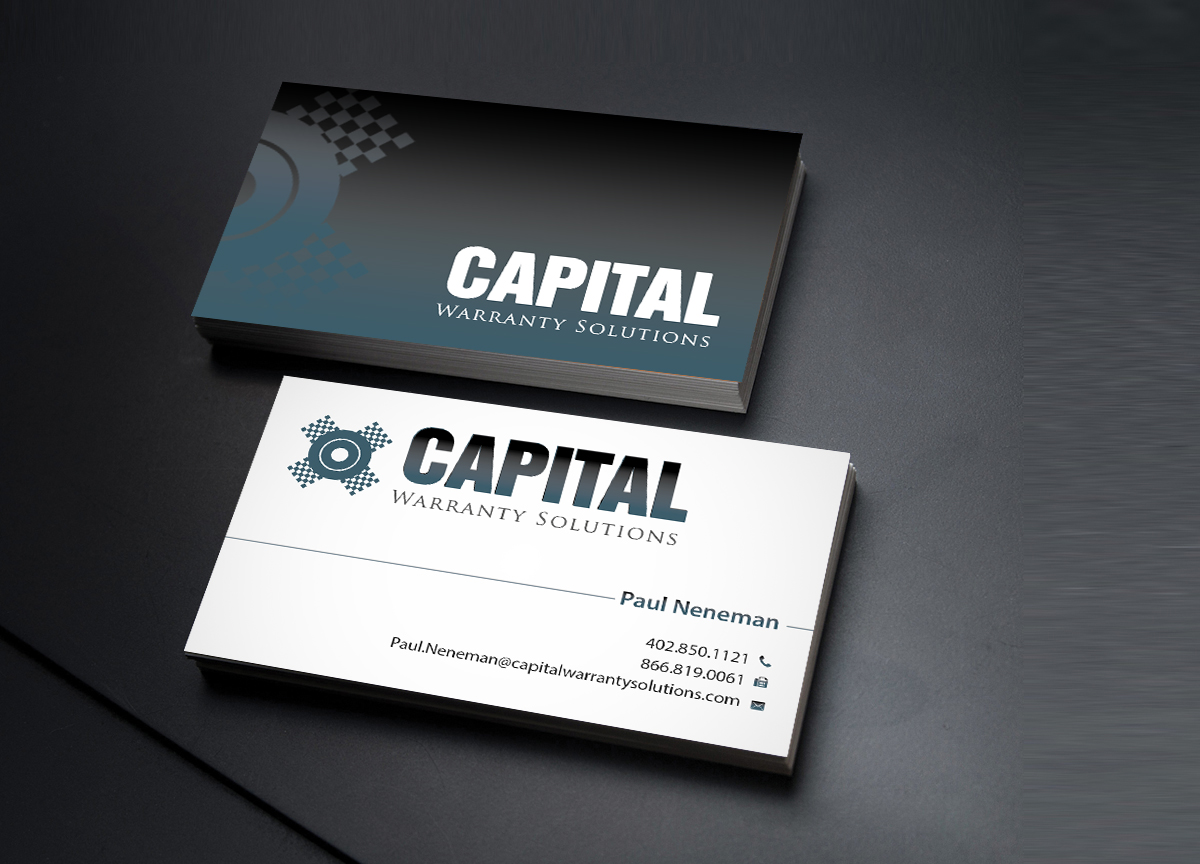 Business Card Design by Creations Box 2015 for Capital Warranty Solutions | Design #10356084