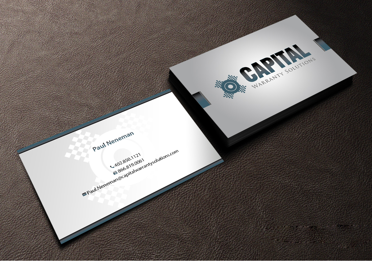 Business Card Design by Creations Box 2015 for Capital Warranty Solutions | Design #10356086
