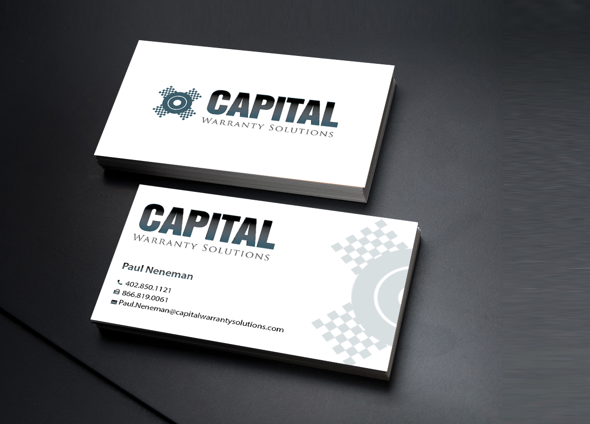 Business Card Design by Creations Box 2015 for Capital Warranty Solutions | Design #10356092