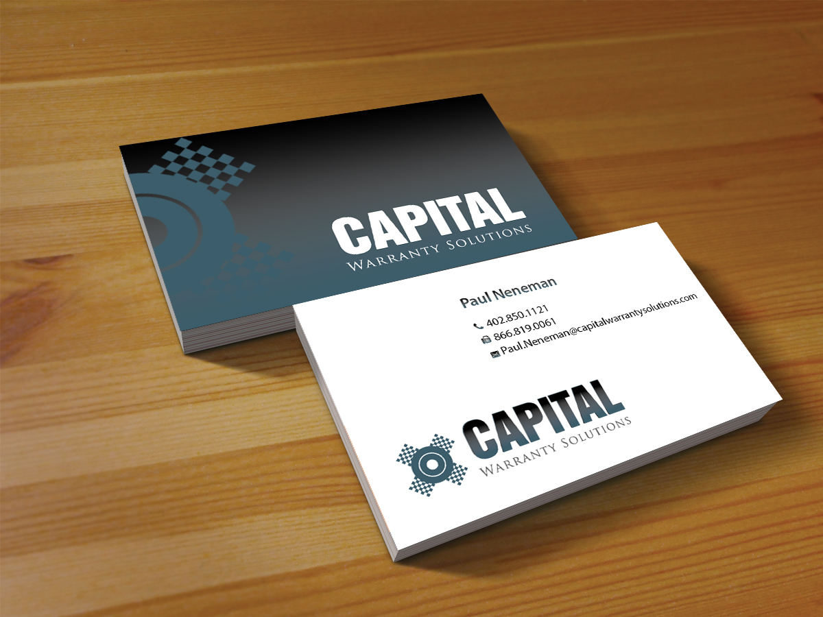 Business Card Design by Creations Box 2015 for Capital Warranty Solutions | Design #10356094