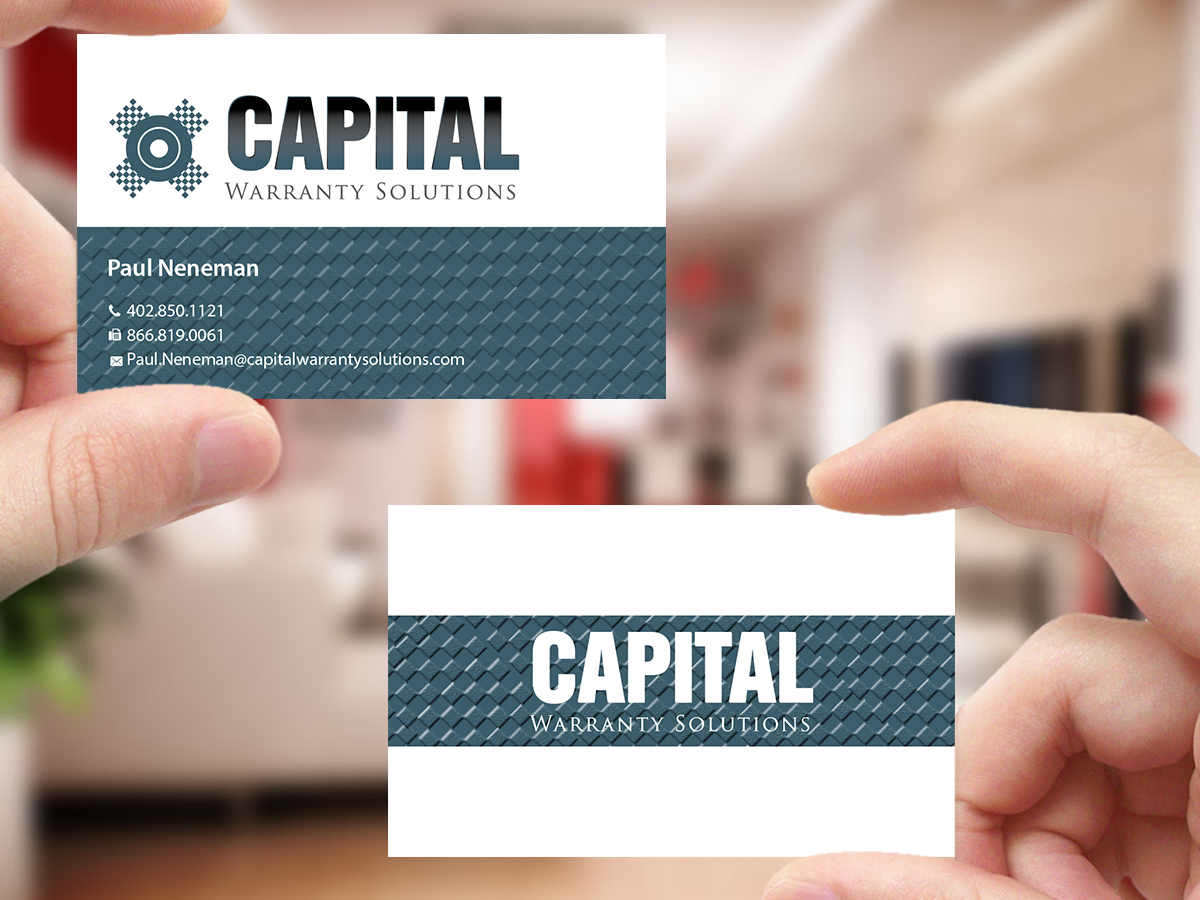 Business Card Design by Creations Box 2015 for Capital Warranty Solutions | Design #10356098