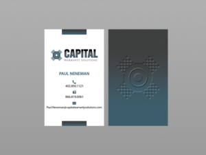 Business Card Design by Creations Box 2015 for Capital Warranty Solutions | Design: #10356103