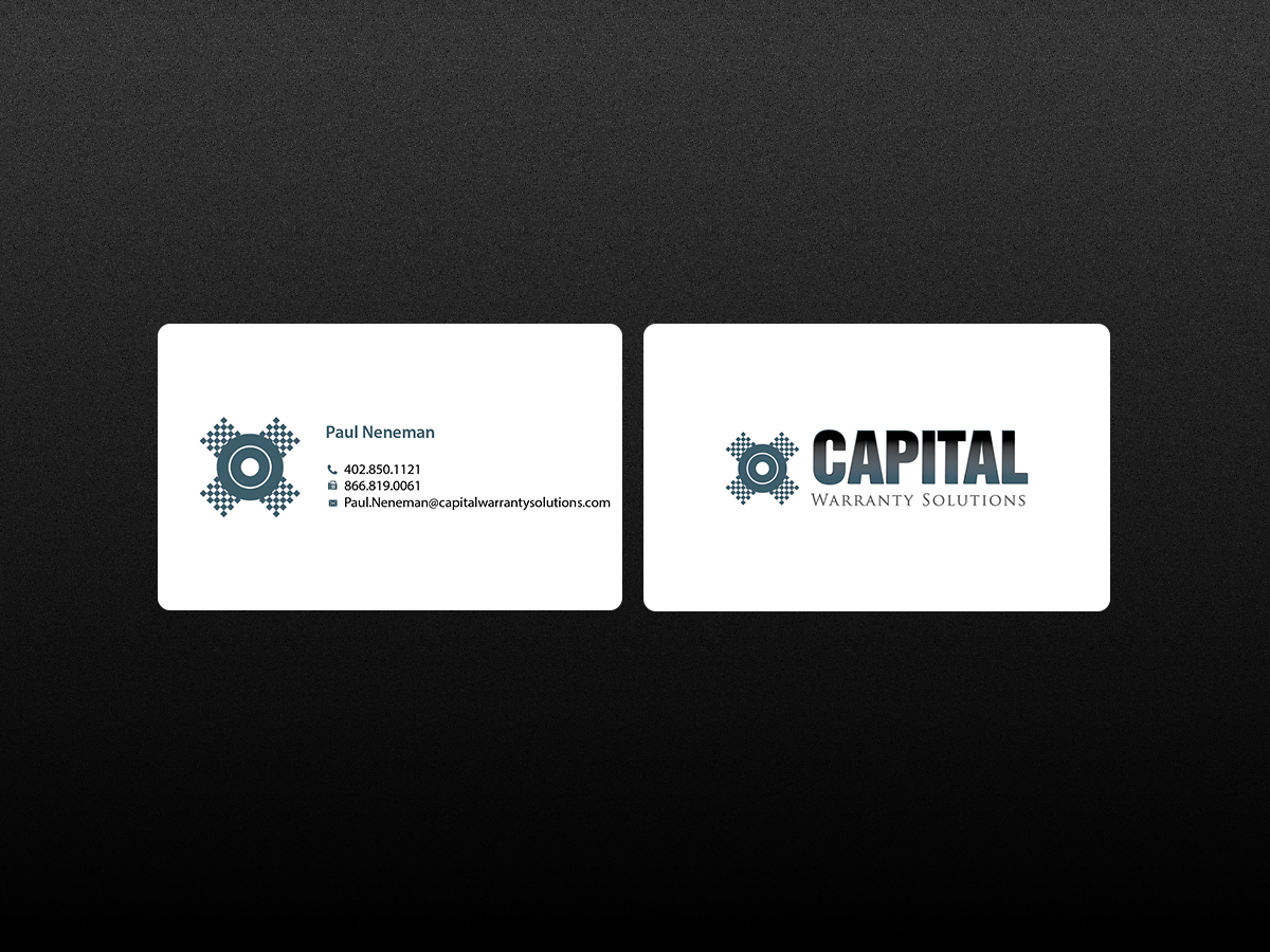 Business Card Design by Creations Box 2015 for Capital Warranty Solutions | Design #10356106