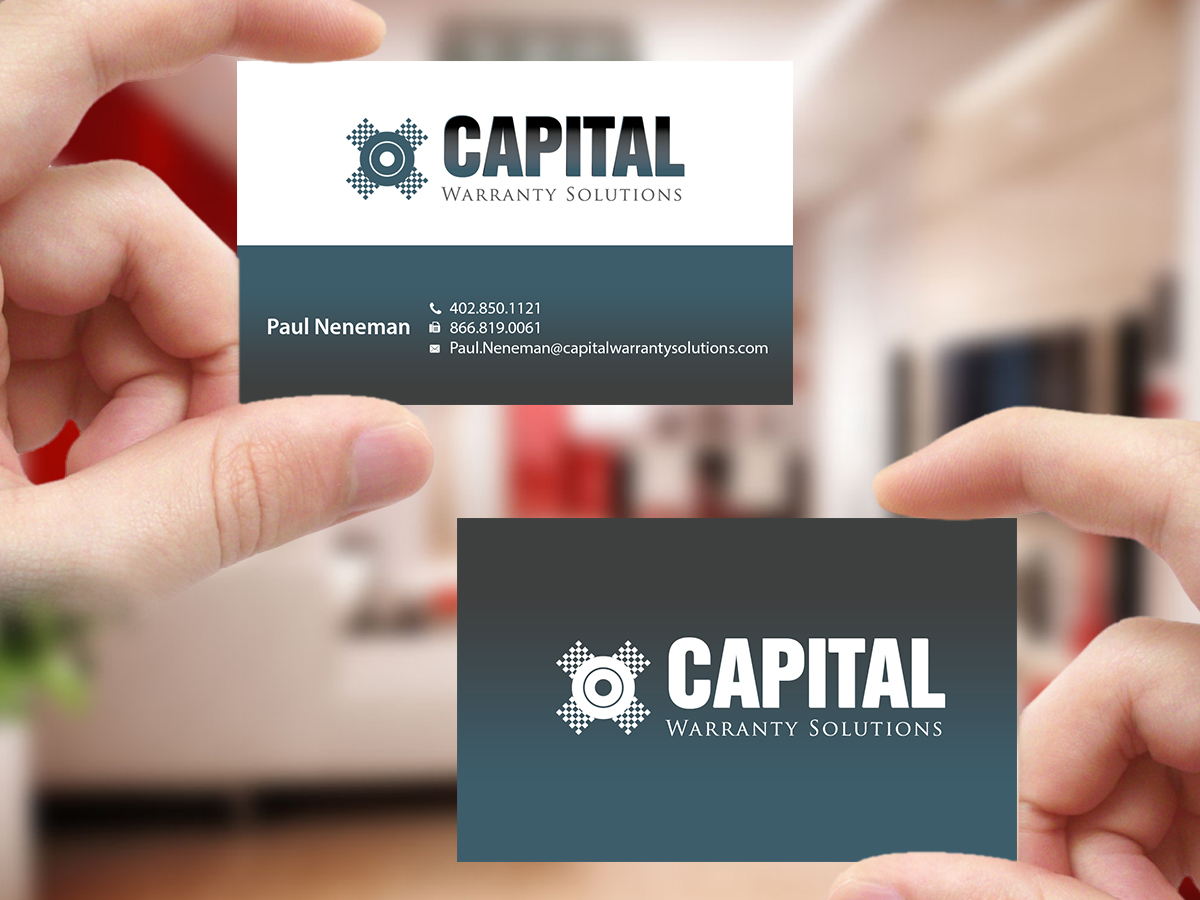Business Card Design by Creations Box 2015 for Capital Warranty Solutions | Design #10356107