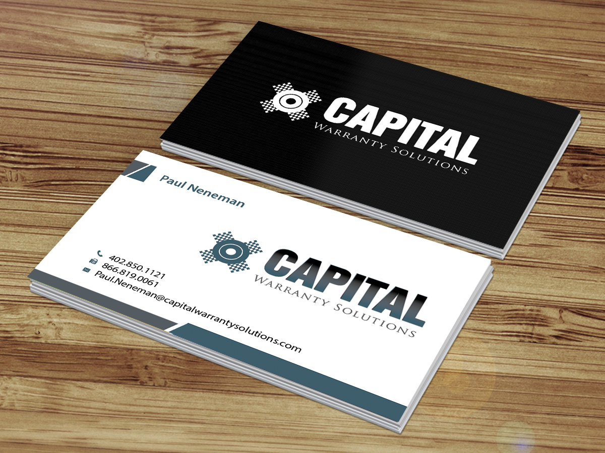 Business Card Design by Creations Box 2015 for Capital Warranty Solutions | Design #10356110