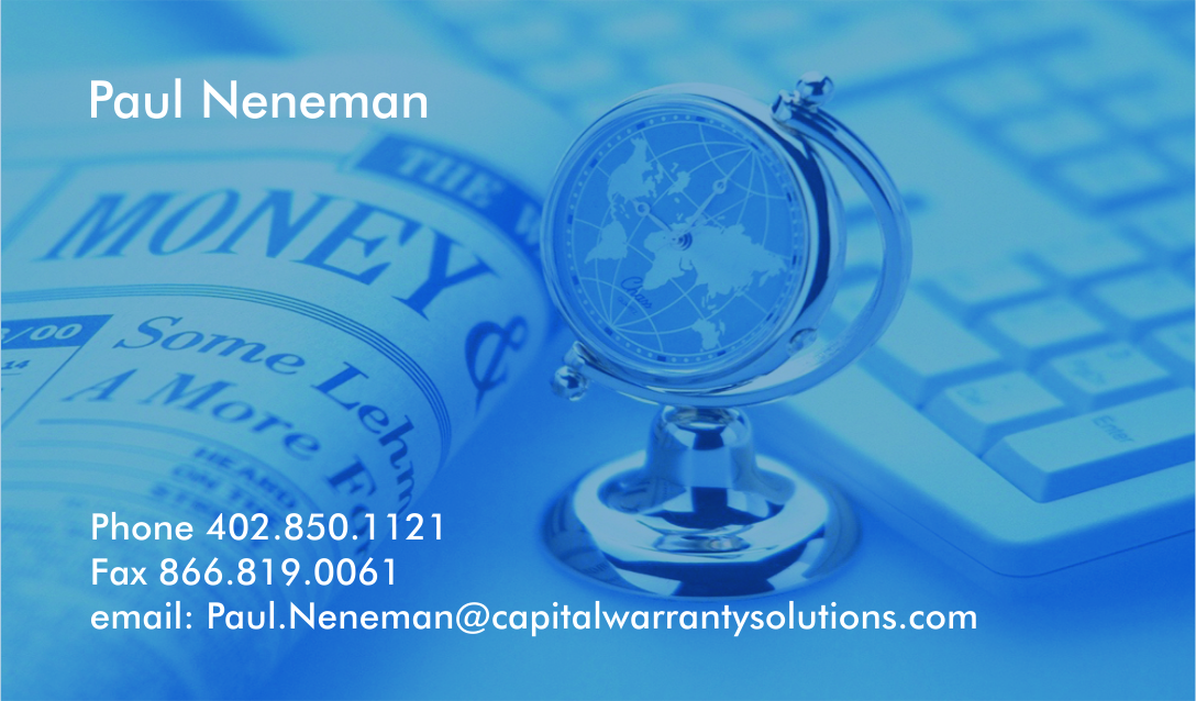 Design de Carte de Visite par 3pixelzpm pour Capital Warranty Solutions | Design #10373120