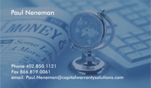 Design de Carte de Visite par 3pixelzpm pour Capital Warranty Solutions | Design : #10373120