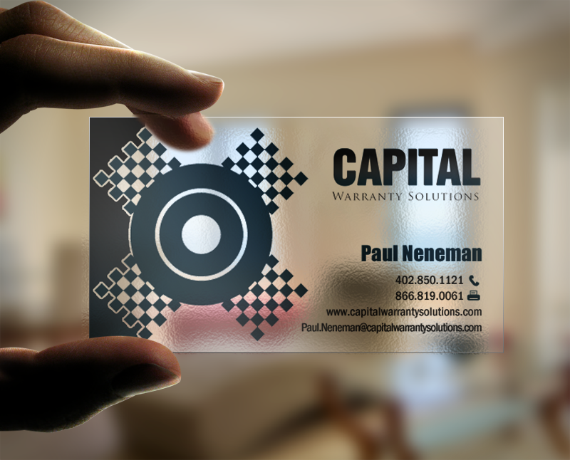 Design de Carte de Visite par chandrayaan.creative pour Capital Warranty Solutions | Design #10354598