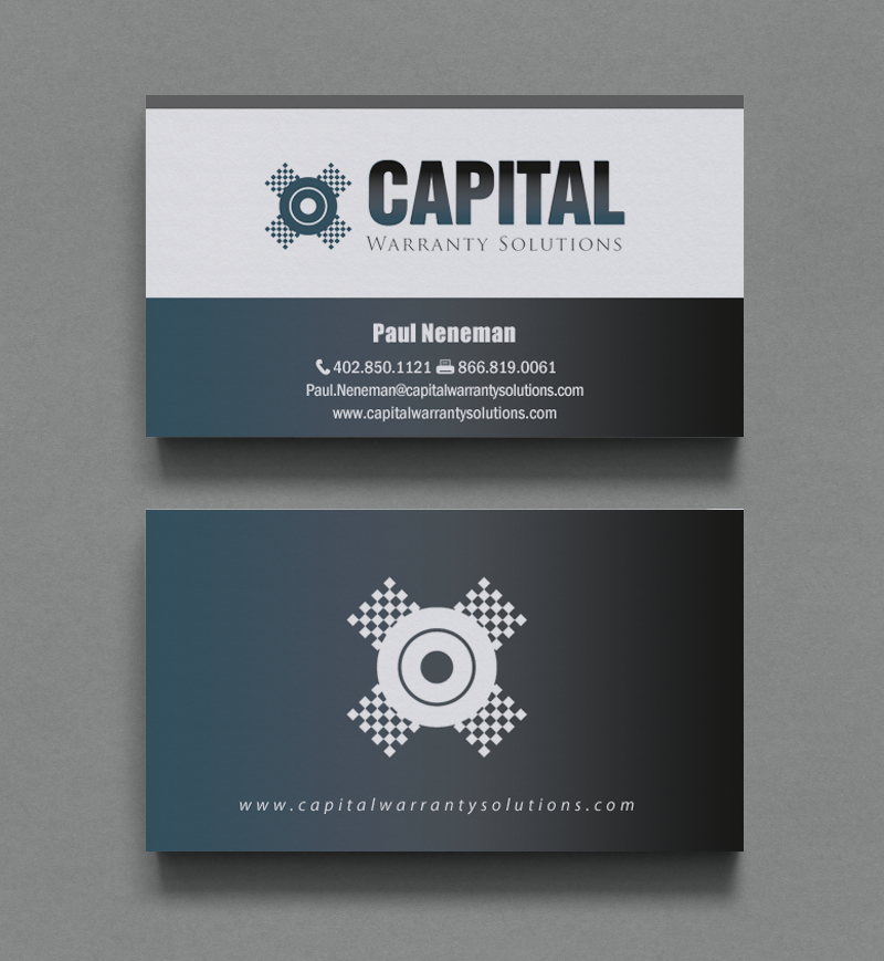 Design de Carte de Visite par chandrayaan.creative pour Capital Warranty Solutions | Design #10354599