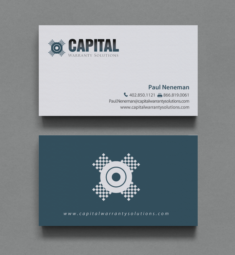 Design de Carte de Visite par chandrayaan.creative pour Capital Warranty Solutions | Design #10354601