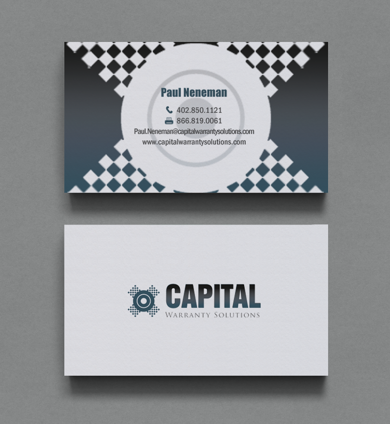 Design de Carte de Visite par chandrayaan.creative pour Capital Warranty Solutions | Design #10354607