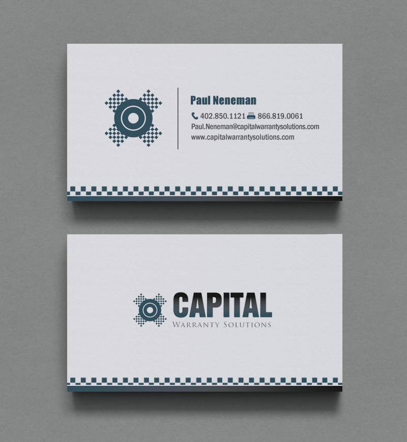 Business Card Design by chandrayaan.creative for Capital Warranty Solutions | Design #10360905