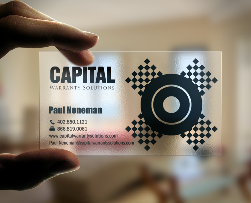 Business Card Design by chandrayaan.creative for Capital Warranty Solutions | Design #10360940