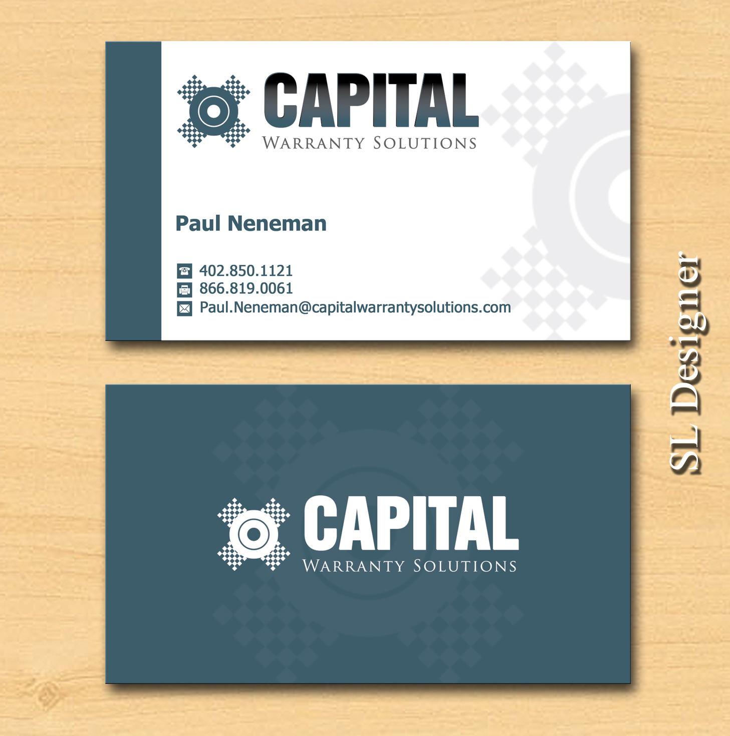 Business Card Design by SL Designer for Capital Warranty Solutions | Design #10348745