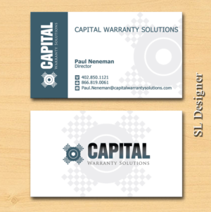 Design de Carte de Visite par SL Designer pour Capital Warranty Solutions | Design : #10348746