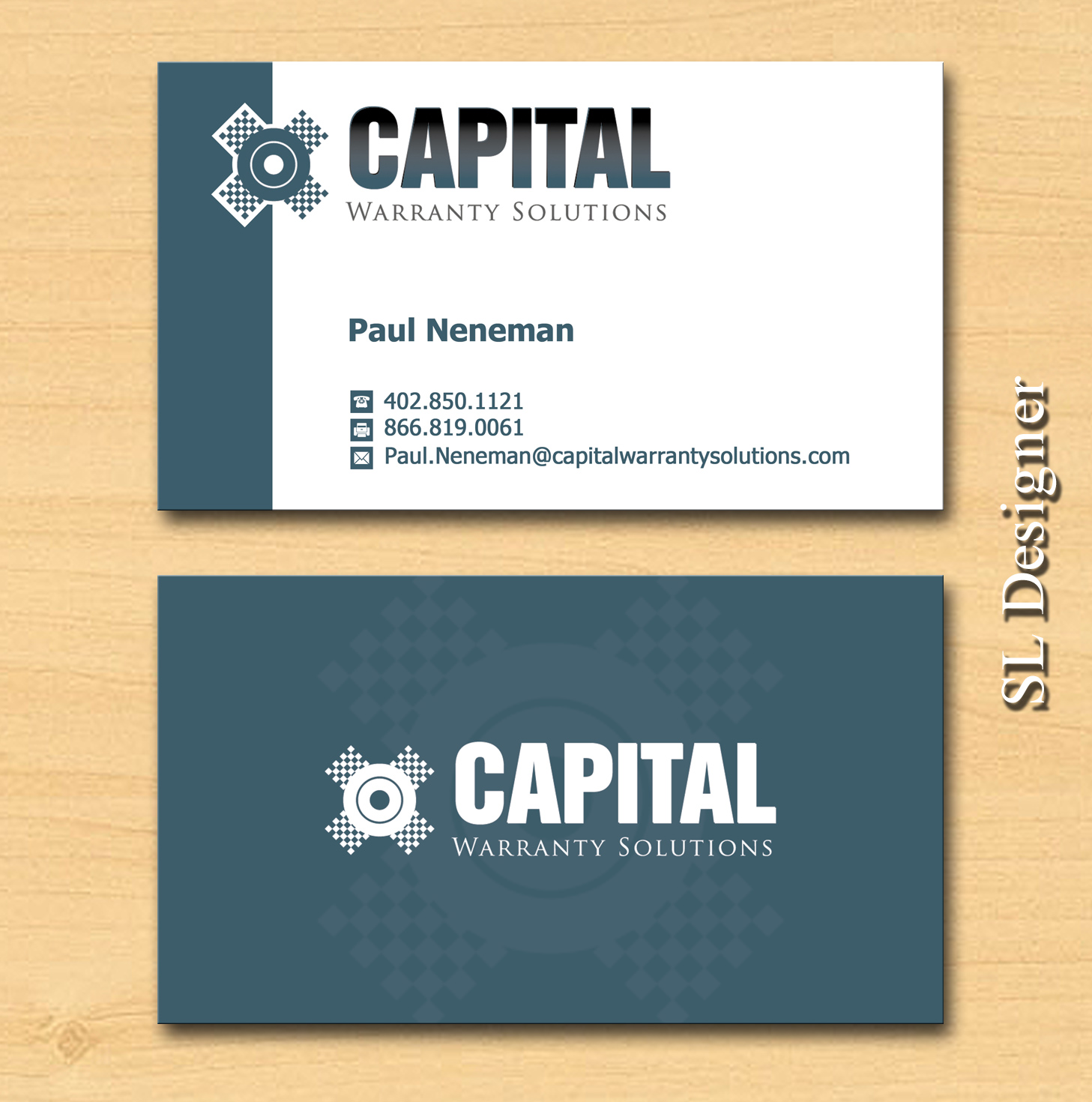 Business Card Design by SL Designer for Capital Warranty Solutions | Design #10348754