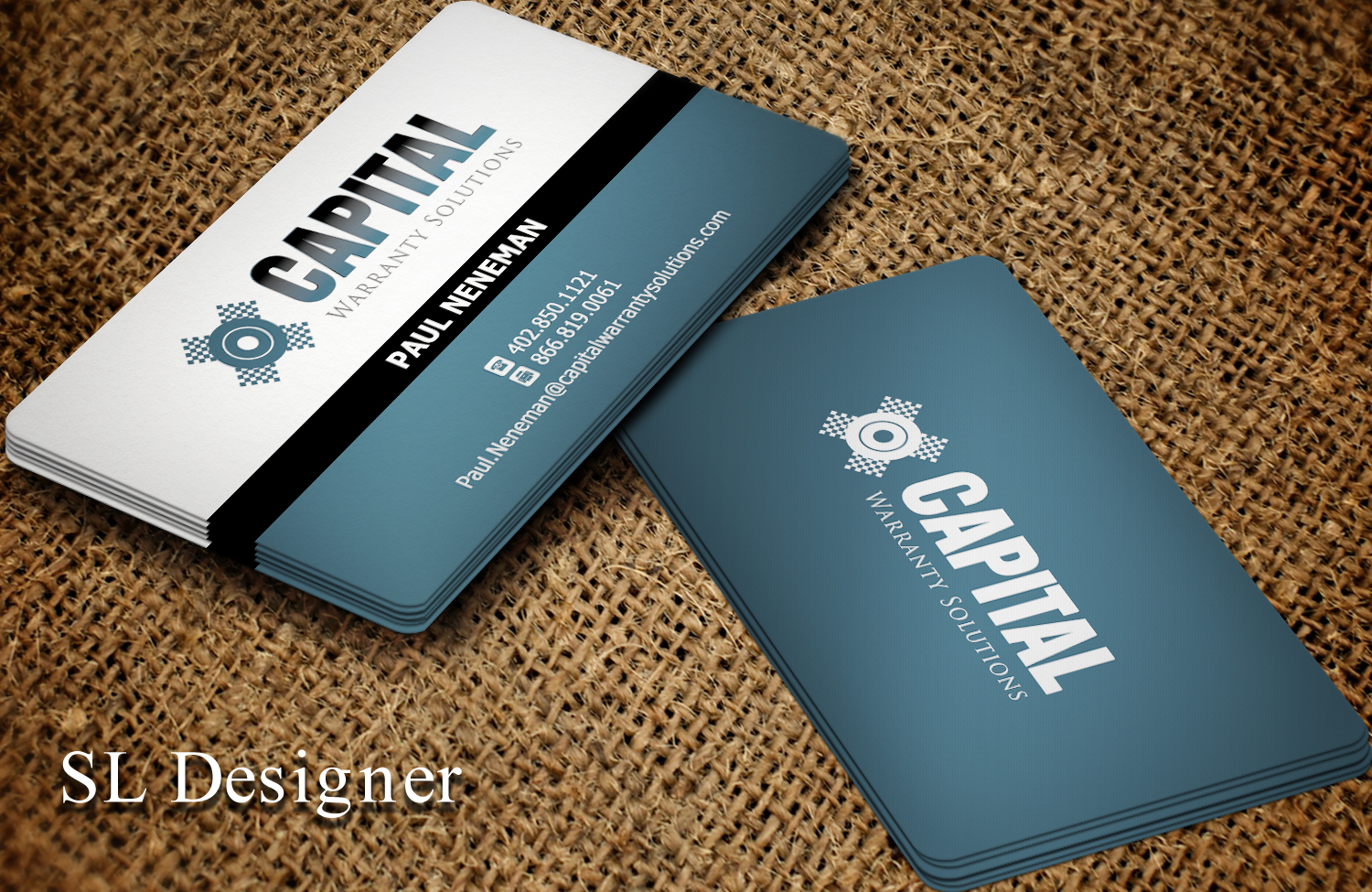 Business Card Design by SL Designer for Capital Warranty Solutions | Design #10348767