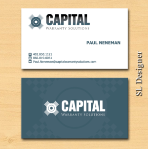 Design de Carte de Visite par SL Designer pour Capital Warranty Solutions | Design : #10348942
