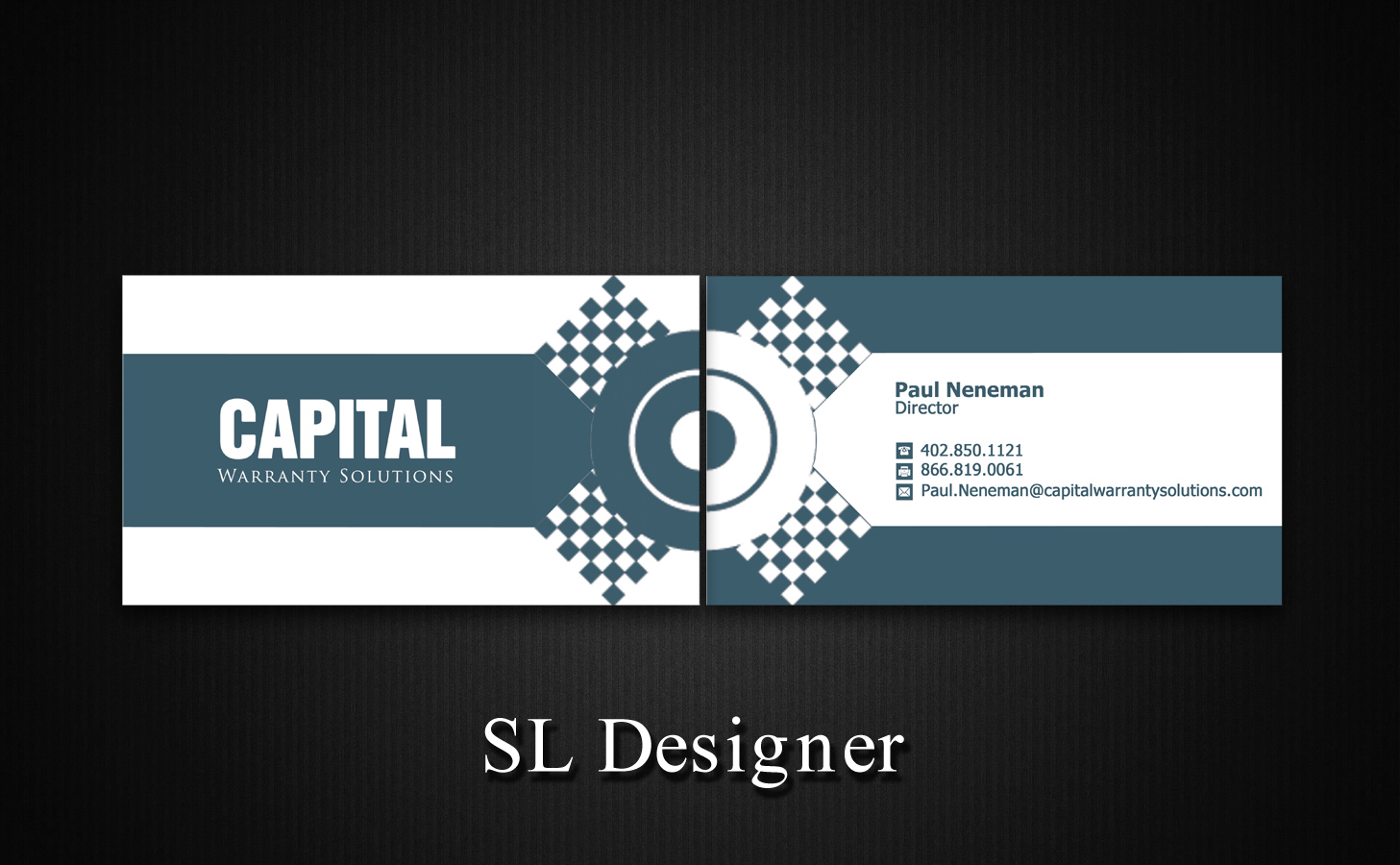 Design de Carte de Visite par SL Designer pour Capital Warranty Solutions | Design #10349133
