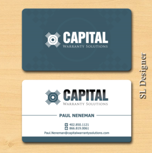 Design de Carte de Visite par SL Designer pour Capital Warranty Solutions | Design : #10349575