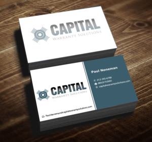 Business Card Design by f9design12 for Capital Warranty Solutions | Design: #10358985