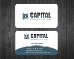 Business Card Design by f9design12 for Capital Warranty Solutions | Design: #10358987
