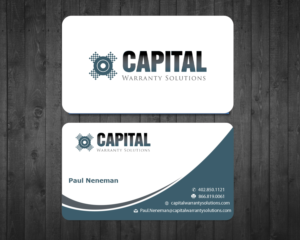Business Card Design by f9design12 for Capital Warranty Solutions | Design: #10358995