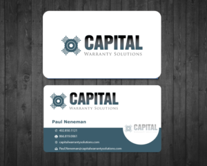 Business Card Design by f9design12 for Capital Warranty Solutions | Design: #10358997