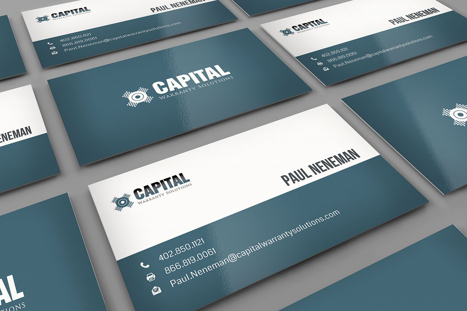 Business Card Design by Hammad mir for Capital Warranty Solutions | Design #10352599
