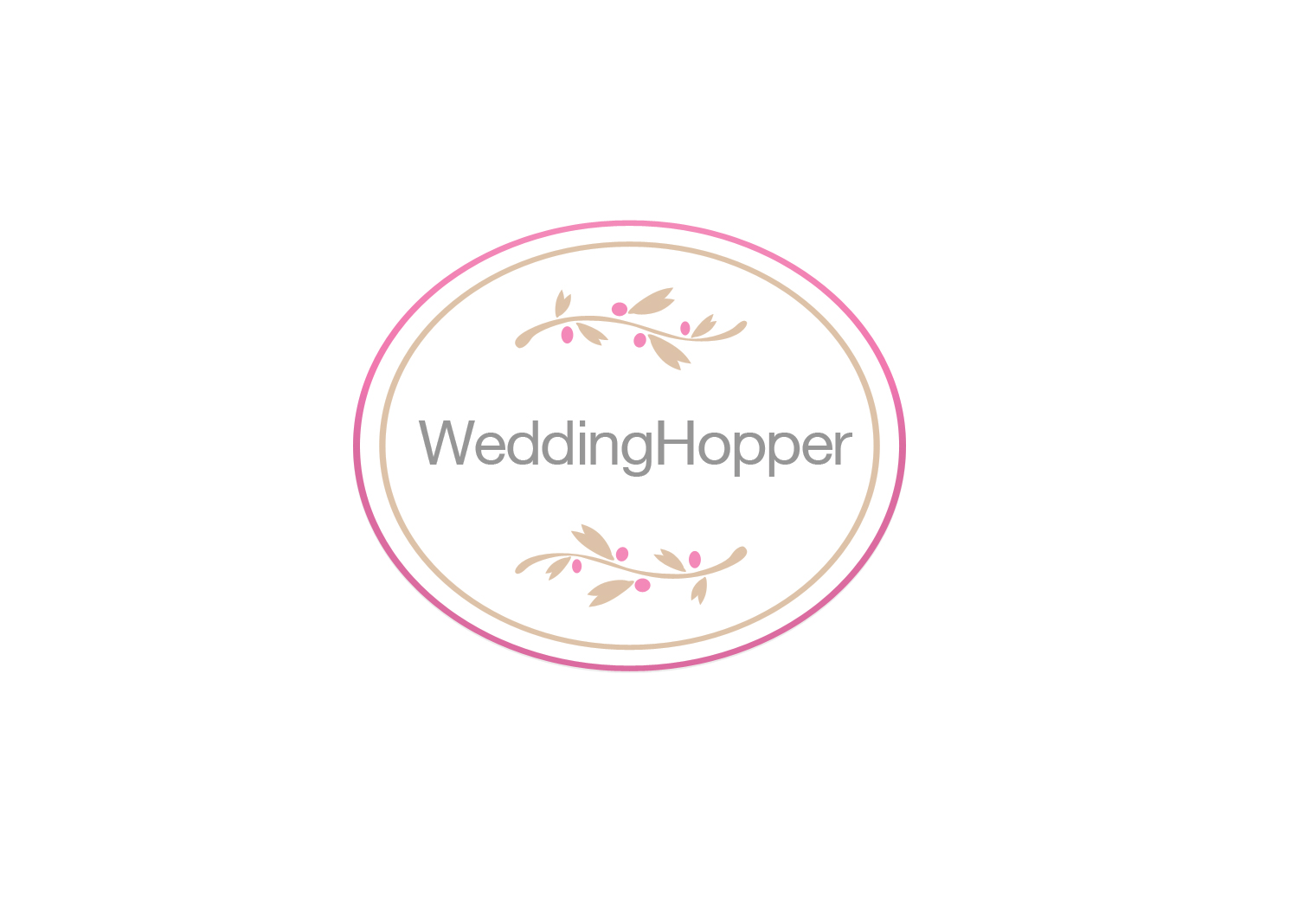 Logo Design by ivo_i_ivanov for Wedding Hopper.com | Design #10360751